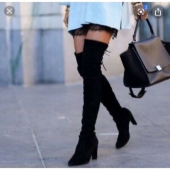 Stuart Weitzman Shoes - Stuart Weitzman Highland Black OTK Boots